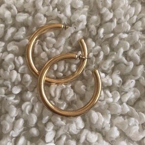 Hollow Chunky Gold Hoops 💫BRAND NEW